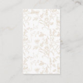 Neutral Bow Baby Shower Book Begleitkarte (Rückseite)