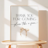 Neutral Bow Danke, dass du gekommen bist Pedestal  Sockelschild