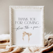 Neutral Bow Danke, dass du gekommen bist Pedestal  Sockelschild