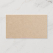 Neutral-braune Geschenke Registry Baby Shower Begleitkarte (Rückseite)