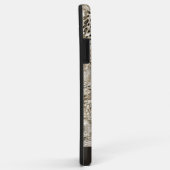 Neutral-braune Snakeskin-Muster mit Namen Case-Mate iPhone Hülle (Hinten/Rechts)