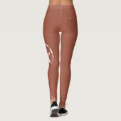 Neutral Brick Jagged Circle Stars Leggings (Rückseite)