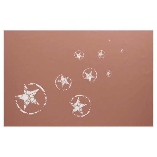 Neutral Brick Jagged Circle Stars Stoff (Yard (91,4 cm))