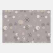 Neutral Brown Beige Boho Winter Weihnachten Geschenkpapier Set (Vorderseite)