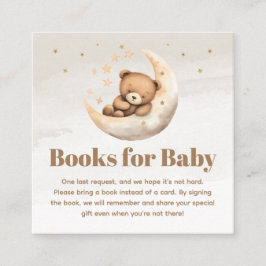 Neutral Brown Teddy Bärenbücher für Baby Begleitkarte