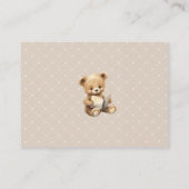 Neutral Brown Teddy Bear - Books for Baby Begleitkarte (Rückseite)
