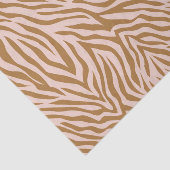 Neutral Brown Zebra Animal Stripe Decoupage Seidenpapier (Ausschnitt)