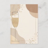 Neutral Brunch & Bubbly Details Card – Beige Begleitkarte (Rückseite)