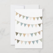 Neutral Bunding rustic UAWG wedding response card RSVP Karte (Rückseite)