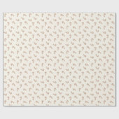 Neutral Candy Cane Stick Boho Christmas Minimalist Geschenkpapier (Flach)