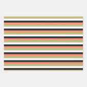 Neutral Cats & Pumpkins Mixed Halloween Patterns Geschenkpapier Set (Vorderseite 2)