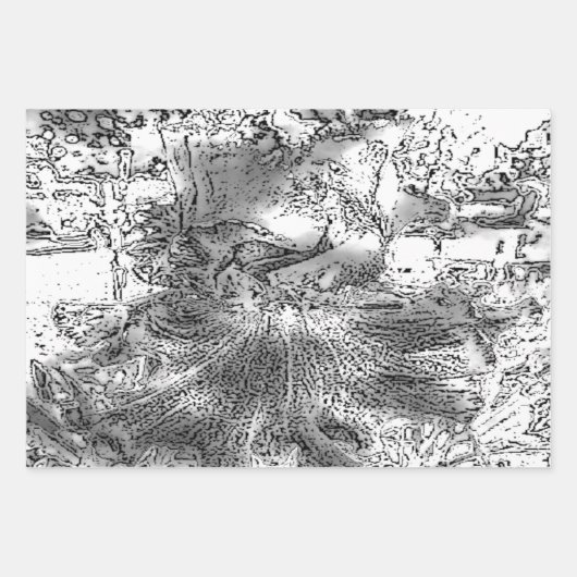 "Neutral & Chic" Set für Flachfolien Geschenkpapier Set (Vorderseite 2)