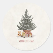 Neutral Christmas Stickers with Christmas Tree  (Vorderseite)