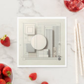 Neutral Circle Grid Serviette (Beispiel)