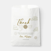 Neutral Cloud Boho Mr Onederful Thank You Party Geschenktütchen (Vorderseite)