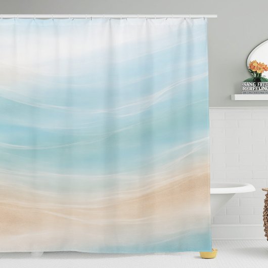 Neutral Coastal Shower Curtain Duschvorhang