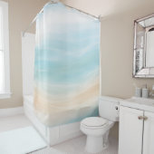 Neutral Coastal Shower Curtain Duschvorhang (Beispiel)