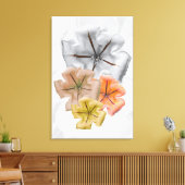 Neutral Colour Flower print | Flower Print Leinwanddruck (Insitu (Wohnzimmer))