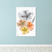 Neutral Colour Flower print | Flower Print Leinwanddruck (Insitu (Holzboden))