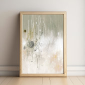 Neutral Contemporary Abstract art Poster