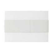 Neutral Cornsilk Einladungsbanderole (Rückseitenbeispiel)