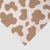 Neutral Cow Print Western Cowboy Beige Brown Seidenpapier (Ausschnitt)