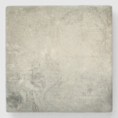 Neutral Cozy Timeless Subtle Minimal Distressed  Steinuntersetzer (Vorderseite)