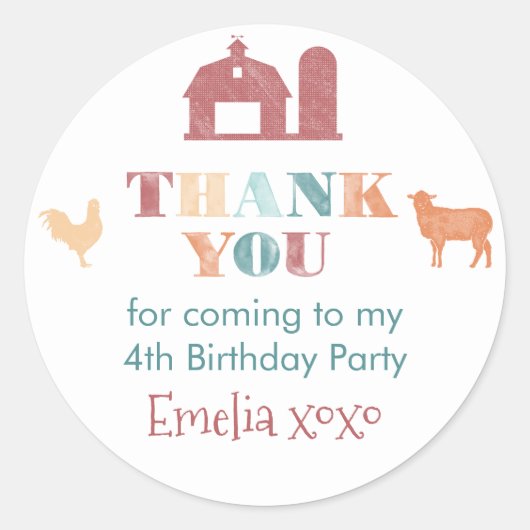 Neutral-Danke für Ihre Unterstützung Runder Aufkleber (Vorderseite)