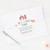 Neutral-Danke für Ihre Unterstützung Runder Aufkleber (Umschlag)