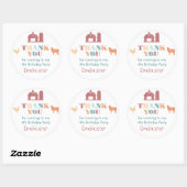 Neutral-Danke für Ihre Unterstützung Runder Aufkleber (Blatt)