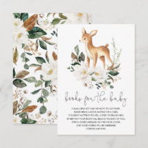 Neutral Deer White Floral Greenerary Books for Bab