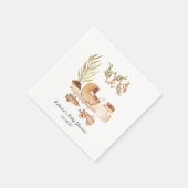 Neutral des Geschlechts | Boho Baby Dusche Persona Serviette (Ecke)