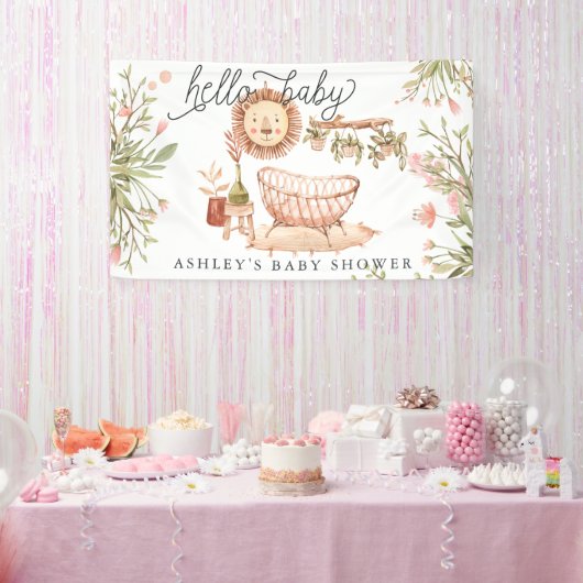 Neutral des Geschlechts | Boho Baby Dusche Willkom Banner (Party)
