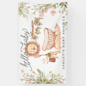 Neutral des Geschlechts | Boho Baby Dusche Willkom Banner (Vertikal)