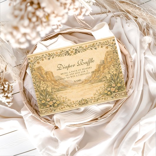 Neutral Desert Canyon Botanicals Diapper Raffle  Begleitkarte