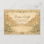 Neutral Desert Canyon Botanicals Diapper Raffle Begleitkarte (Vorderseite)