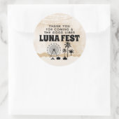 Neutral Earth Music Festival Vielen Dank Runder Aufkleber (Tasche)