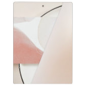 Neutral Earth Tone Modern Abstrakt Klemmbrett (Rückseite)