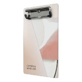 Neutral Earth Tone Modern Abstrakt Mini Klemmbrett (Gewinkelt2)