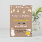 Neutral ein Baby für Geschlecht ist eine Einladung (Stehend Vorderseite)