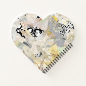 Neutral Elegant Abstract Collage Design Notizblock (Rückseite)