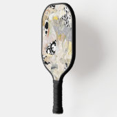 Neutral Elegant Abstract Collage Design Pickleball Schläger (Links)