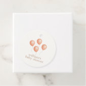 Neutral Elegant Boho Balloon Baby Shower Geschenkanhänger (Beispiel)