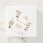 Neutral Elegant Boho Hot Air Ballon Babydusche Geschenkanhänger (Beispiel)