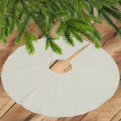 Neutral Elegant Ivory White - Polyester Tree Skirt Polyester Weihnachtsbaumdecke