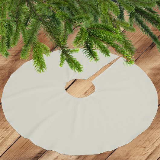 Neutral Elegant Ivory White - Polyester Tree Skirt Polyester Weihnachtsbaumdecke