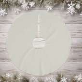 Neutral Elegant Ivory White - Polyester Tree Skirt Polyester Weihnachtsbaumdecke