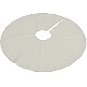Neutral Elegant Ivory White - Polyester Tree Skirt Polyester Weihnachtsbaumdecke (Schrägansicht)