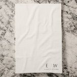 Neutral Elegant Moderner Minimalistischer Monogram Geschirrtuch<br><div class="desc">Mit unseren klassischen Elegant Moderne Minimalistische Monogram Küchenhandtücher stärken Sie den Küchenstil und die Funktionalität Ihrer Küche. Diese sorgfältig gestalteten Handtücher verbinden zeitlose Eleganz mit zeitgemäßem Minimalismus und machen sie zu einer unverzichtbaren Ergänzung Ihres kulinarischen Raumes. Diese Küchenhandtücher sind mit Präzision und Liebe zum Detail gestaltet und sind mehr als...</div>