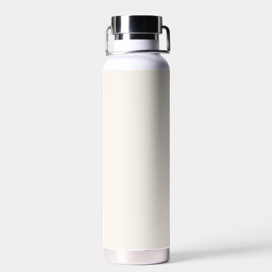 Neutral Elegant Moderner Minimalistischer Monogram Trinkflasche (Rückseite)